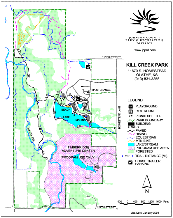 Heartland Region Parks Information Kill Creek Park